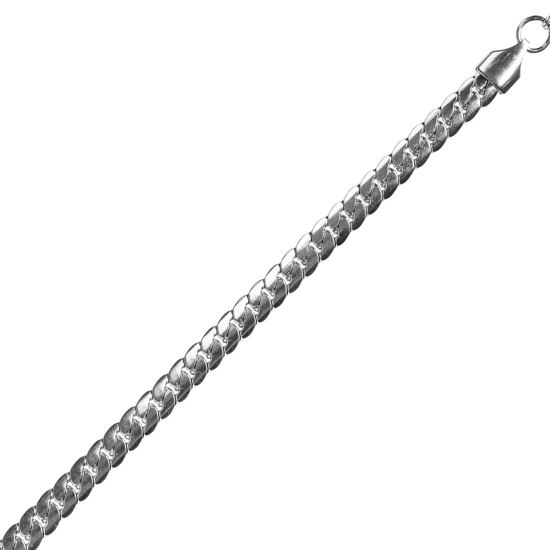 Platt stålhalsband 60 cm