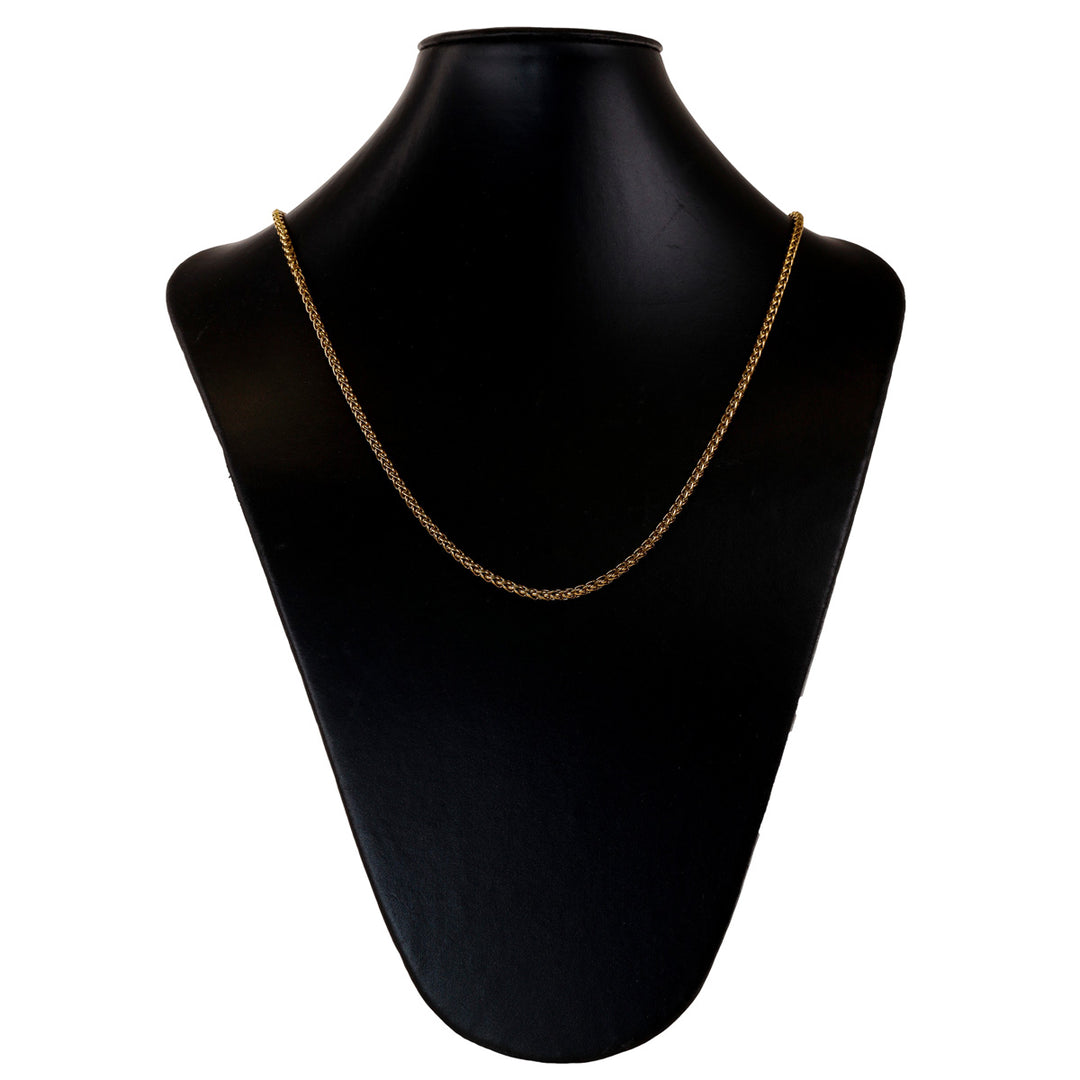 Pyöreä teräksinen kaulaketju 3mm 55cm (Teräs 316L)