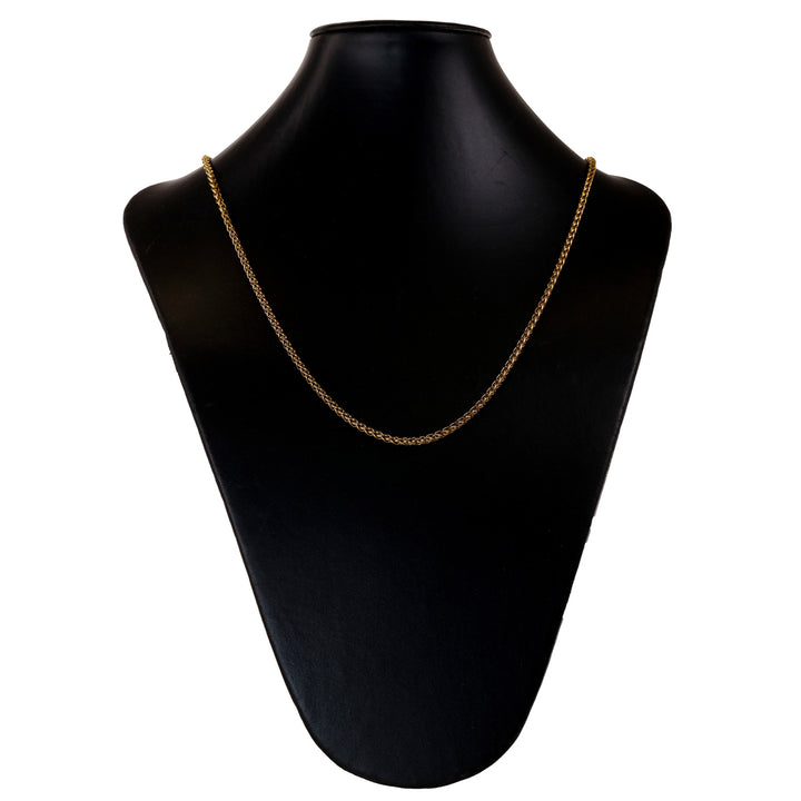 Pyöreä teräksinen kaulaketju 3mm 55cm (Teräs 316L)