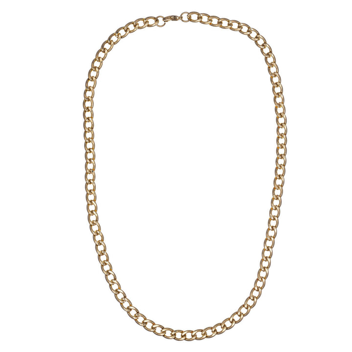 Flat armoured chain necklace 7mm 60cm