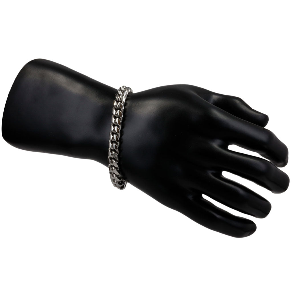Steel armour chain bracelet 1cm wide