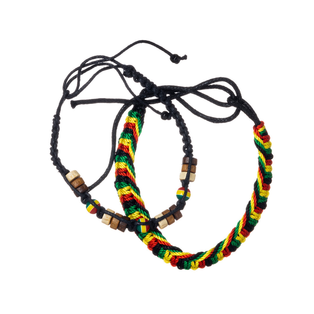 Knotted dreadlock bracelets 2pcs