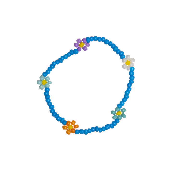 Colorful mini pearl bracelet flowers