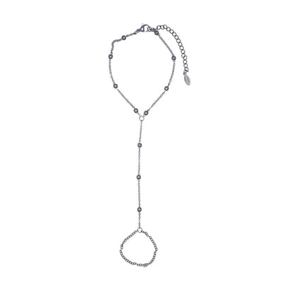 Pearl Hand Jewelry Ring Chain (Steel 316L)