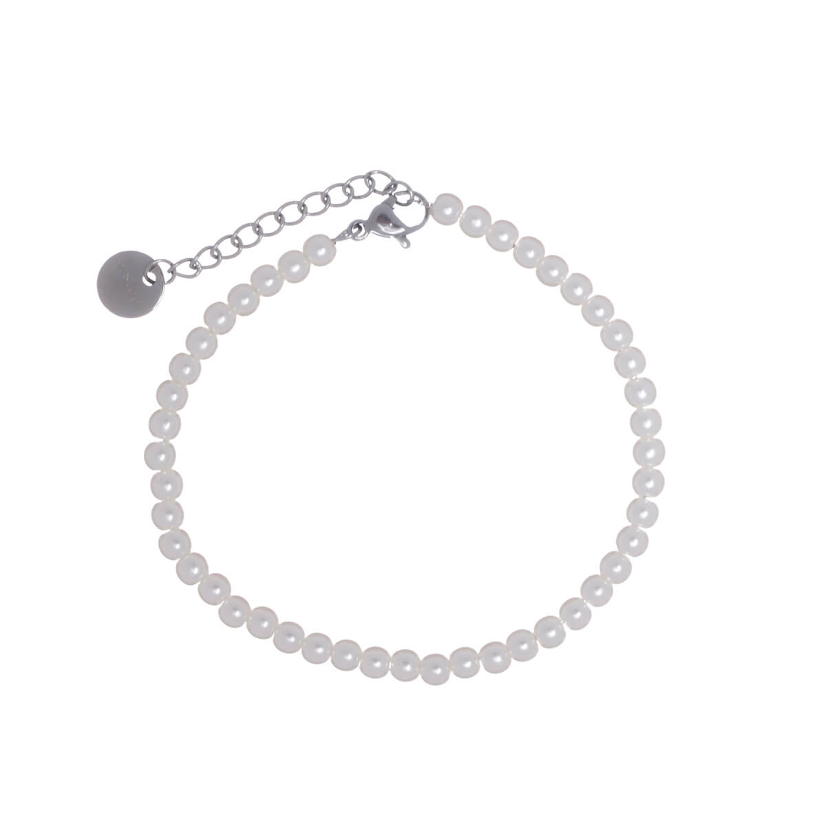 Steel bead bracelet 4mm (Steel 316L)