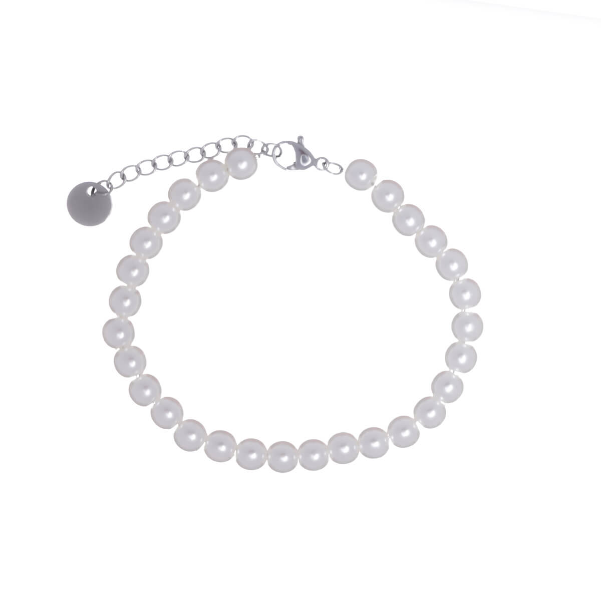 Steel bead bracelet 6mm (Steel 316L)