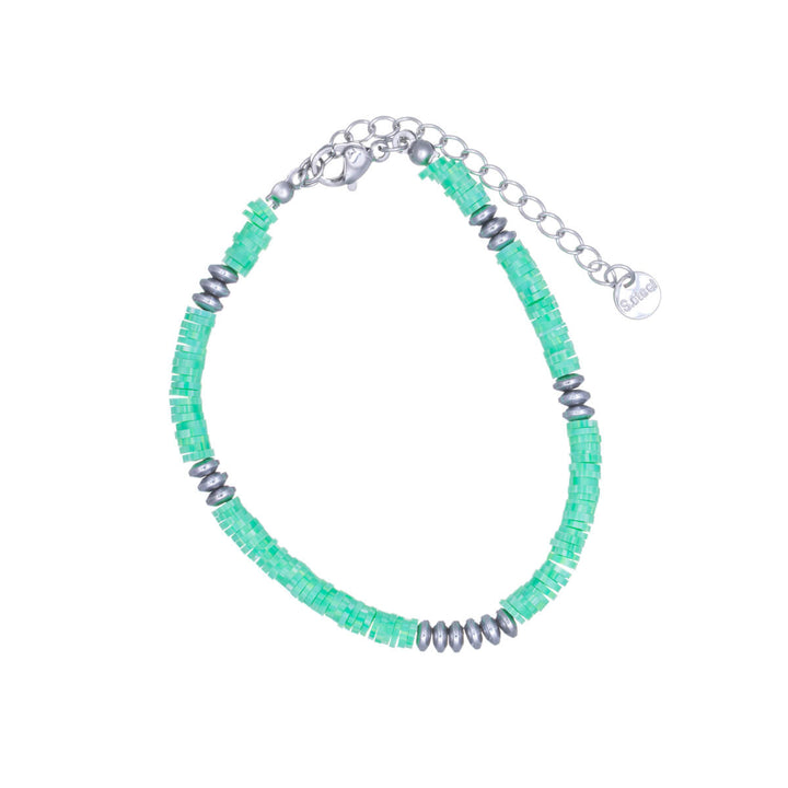 Coloured pearl bracelet (Steel 316L)