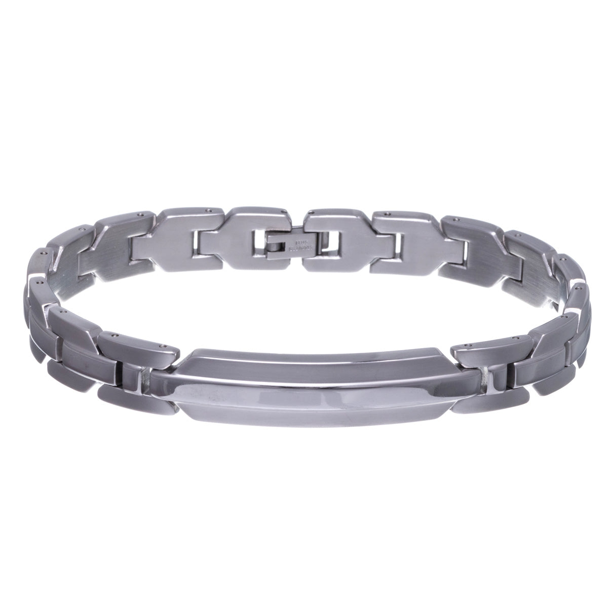 Steel plate bracelet 21,5cm (Steel 316L)