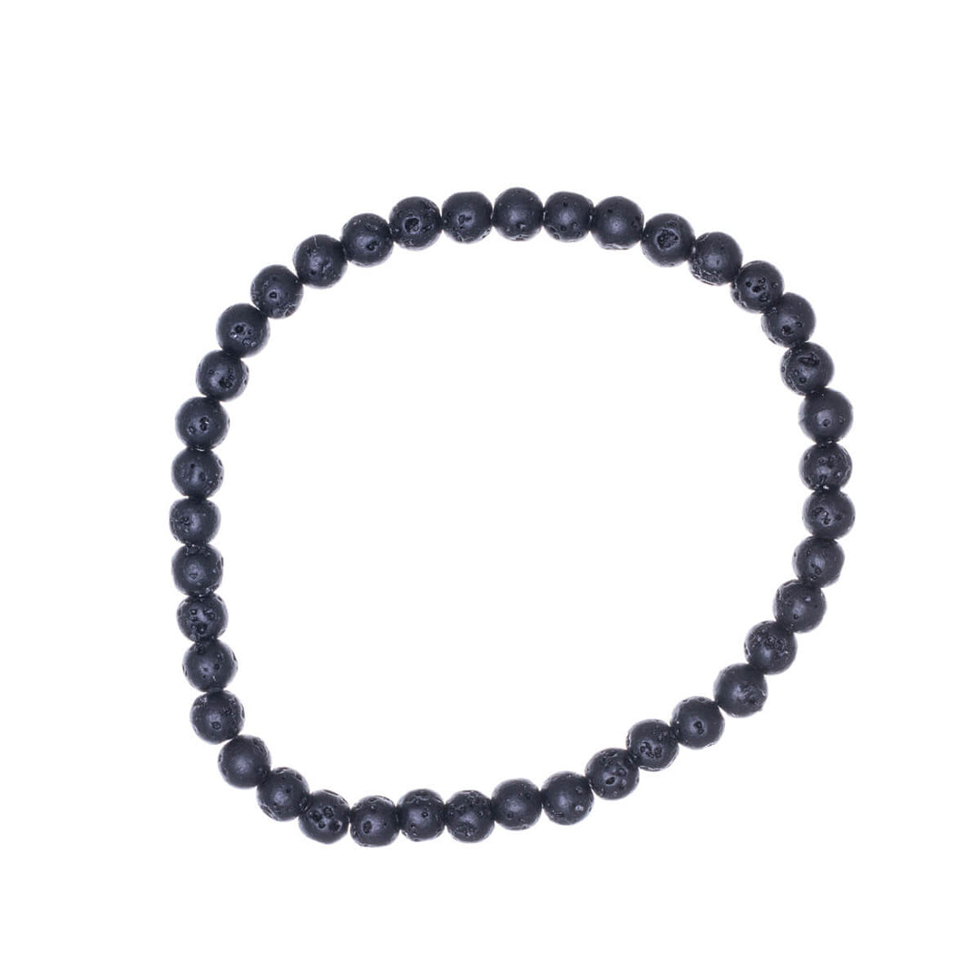 Lava stone bracelet elastic bracelet 5mm