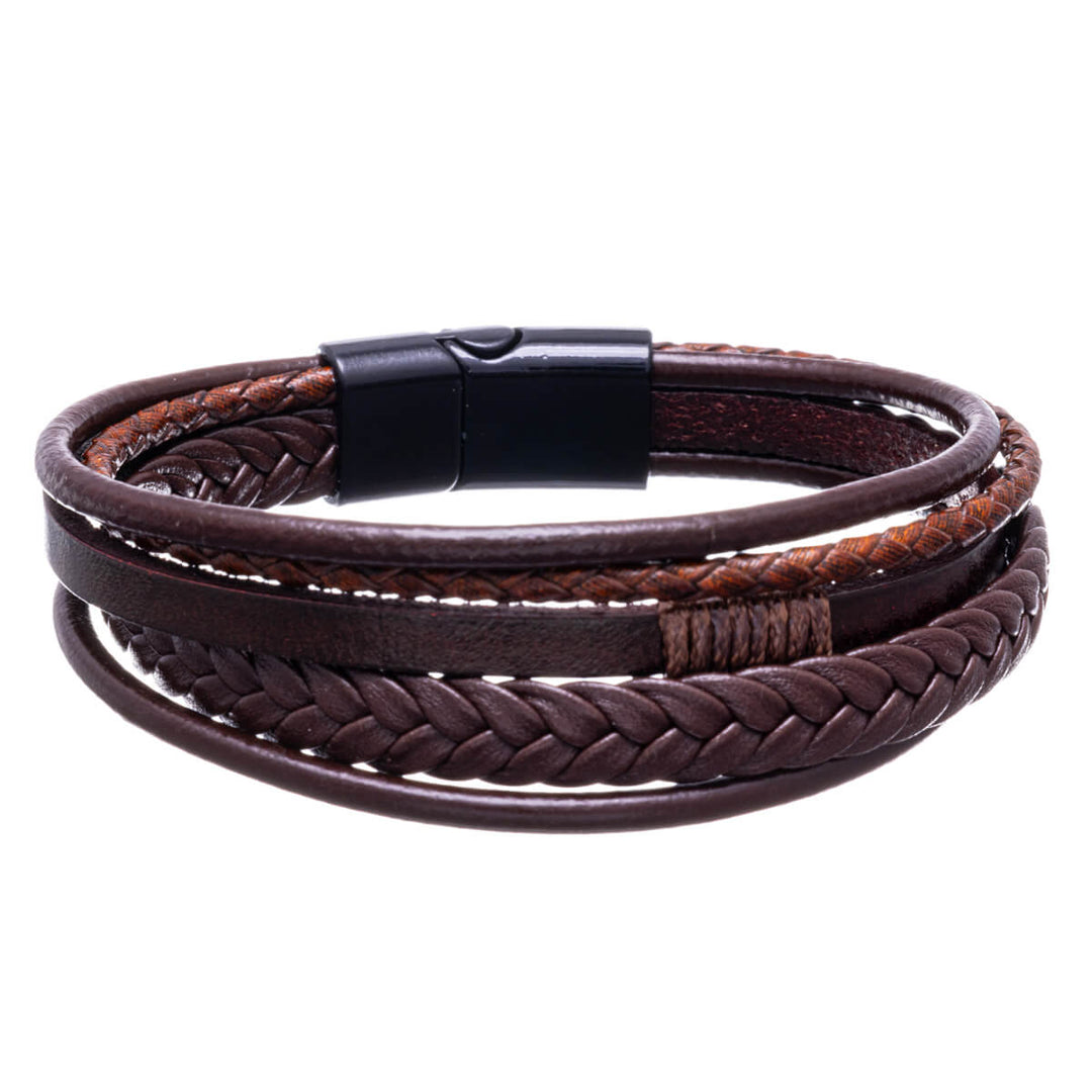 Femradigt läderarmband 20cm