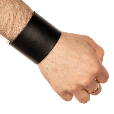 Wide artificial leather bracelet 5,6cm