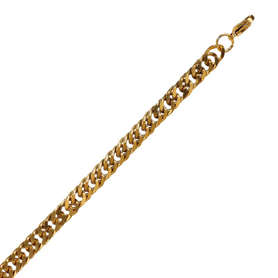 Tät rustningskedjor armband 0,6 cm bred (stål)