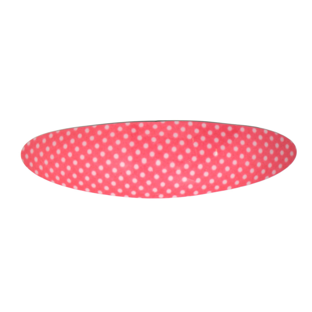 Oval mottled hair clip