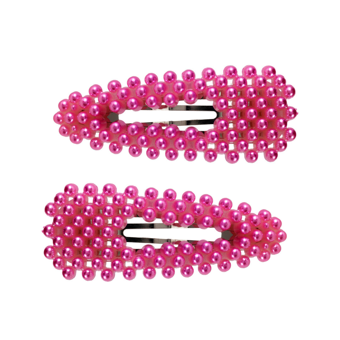 Pearl hair clip clik clak 2pcs