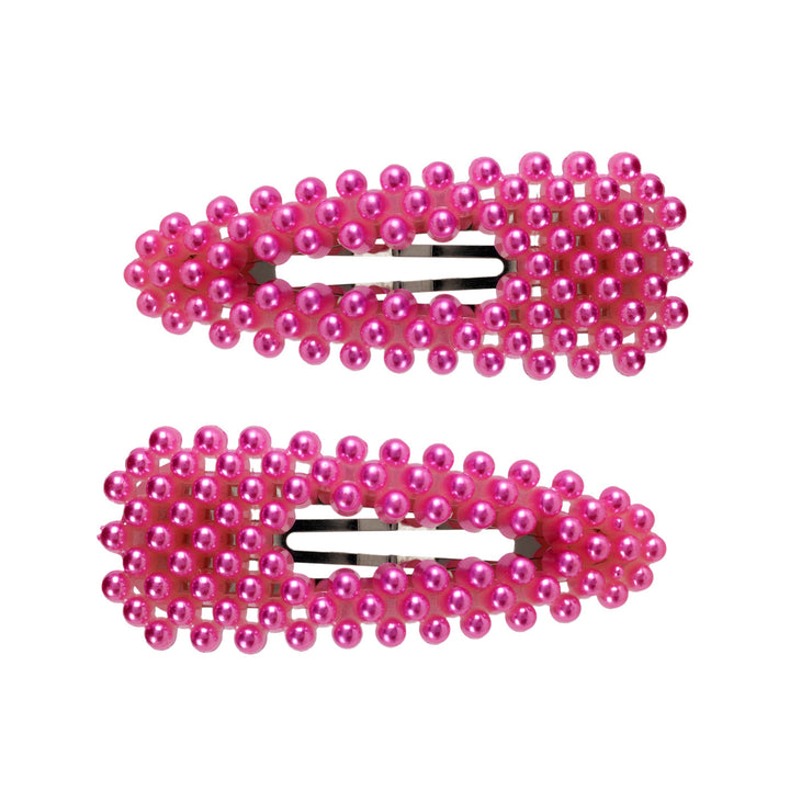 Pearl hair clip clik clak 2pcs