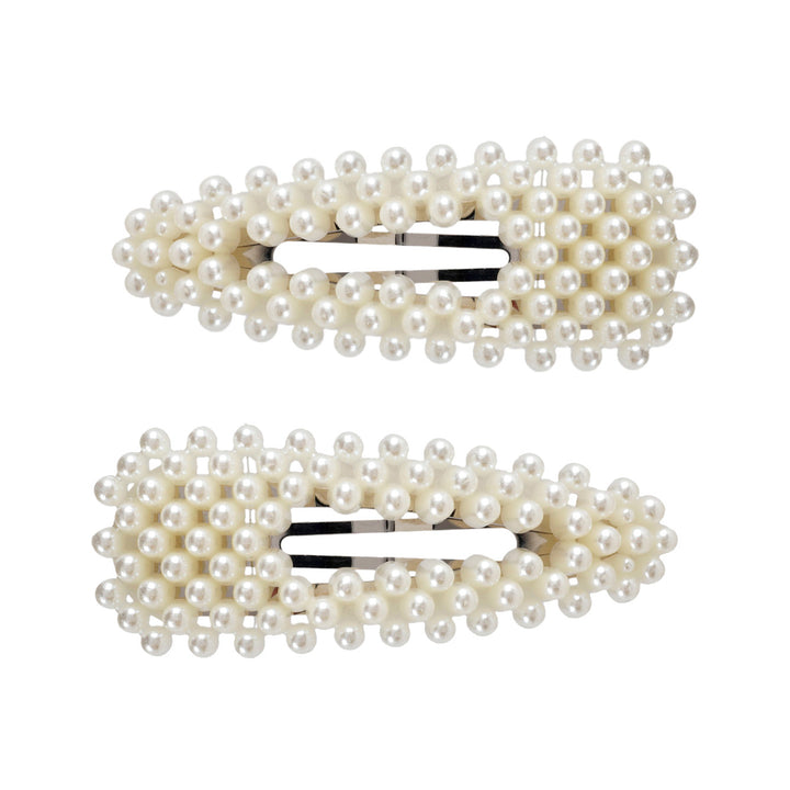 Pearl hair clip clik clak 2pcs