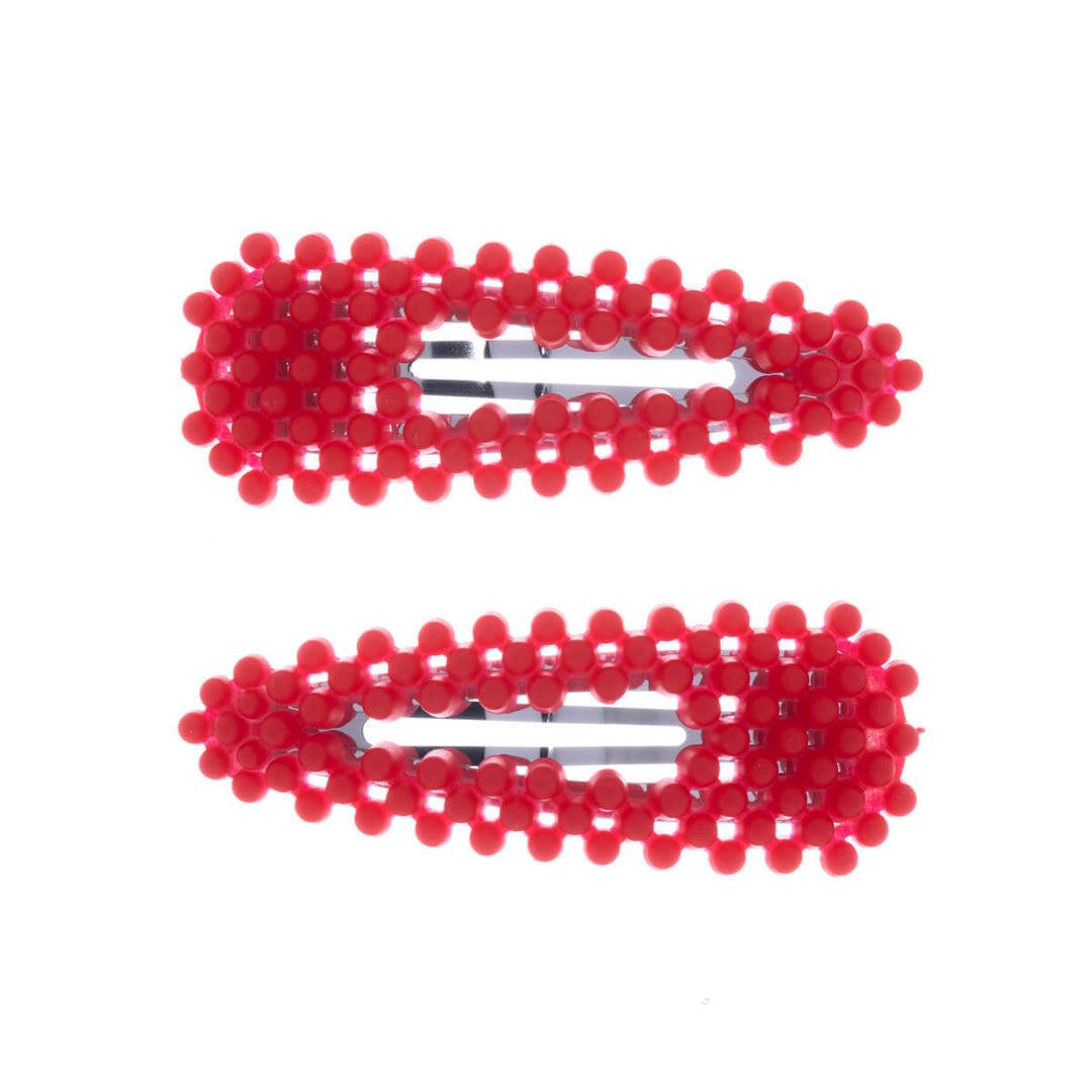 Colored Pearl Clik Clak Hair Clip 2pcs