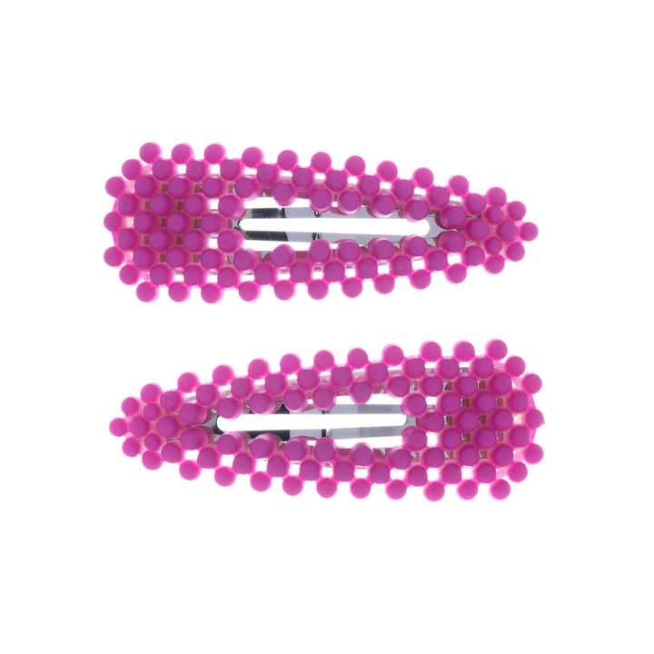 Colored Pearl Clik Clak Hair Clip 2pcs