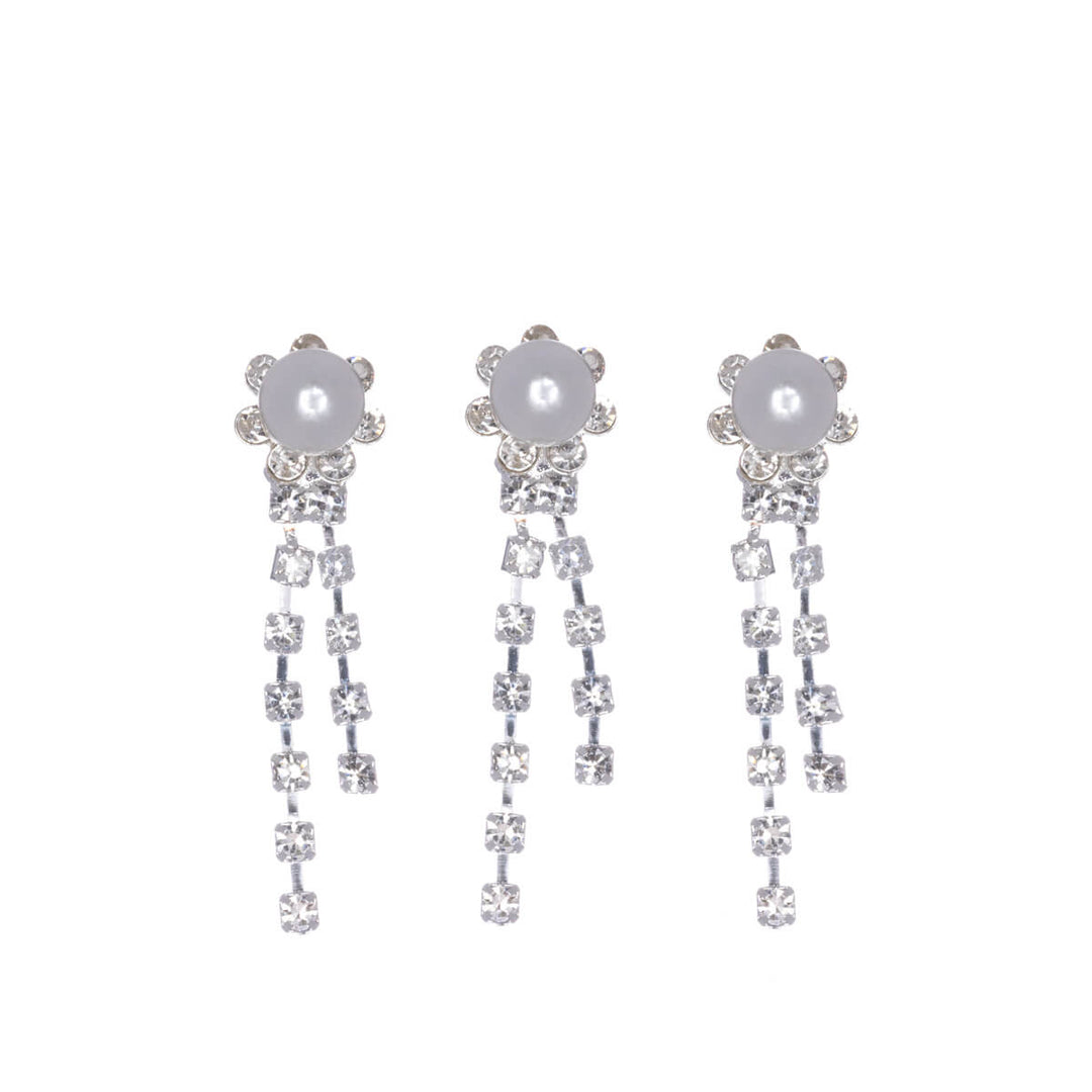 Andlig pärla stick med en strass i en strass 2 st