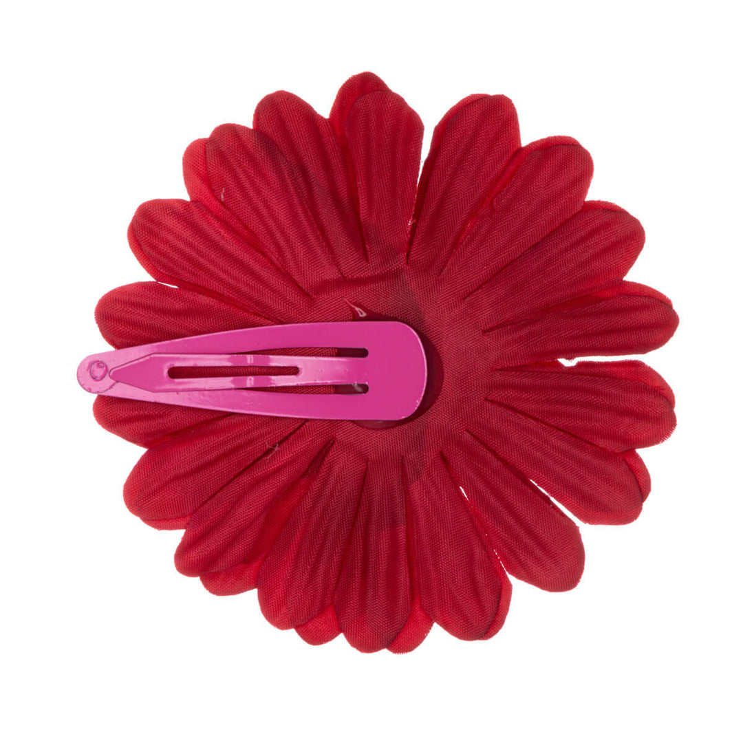 Flat flower hair clip 7.8cm 1pcs