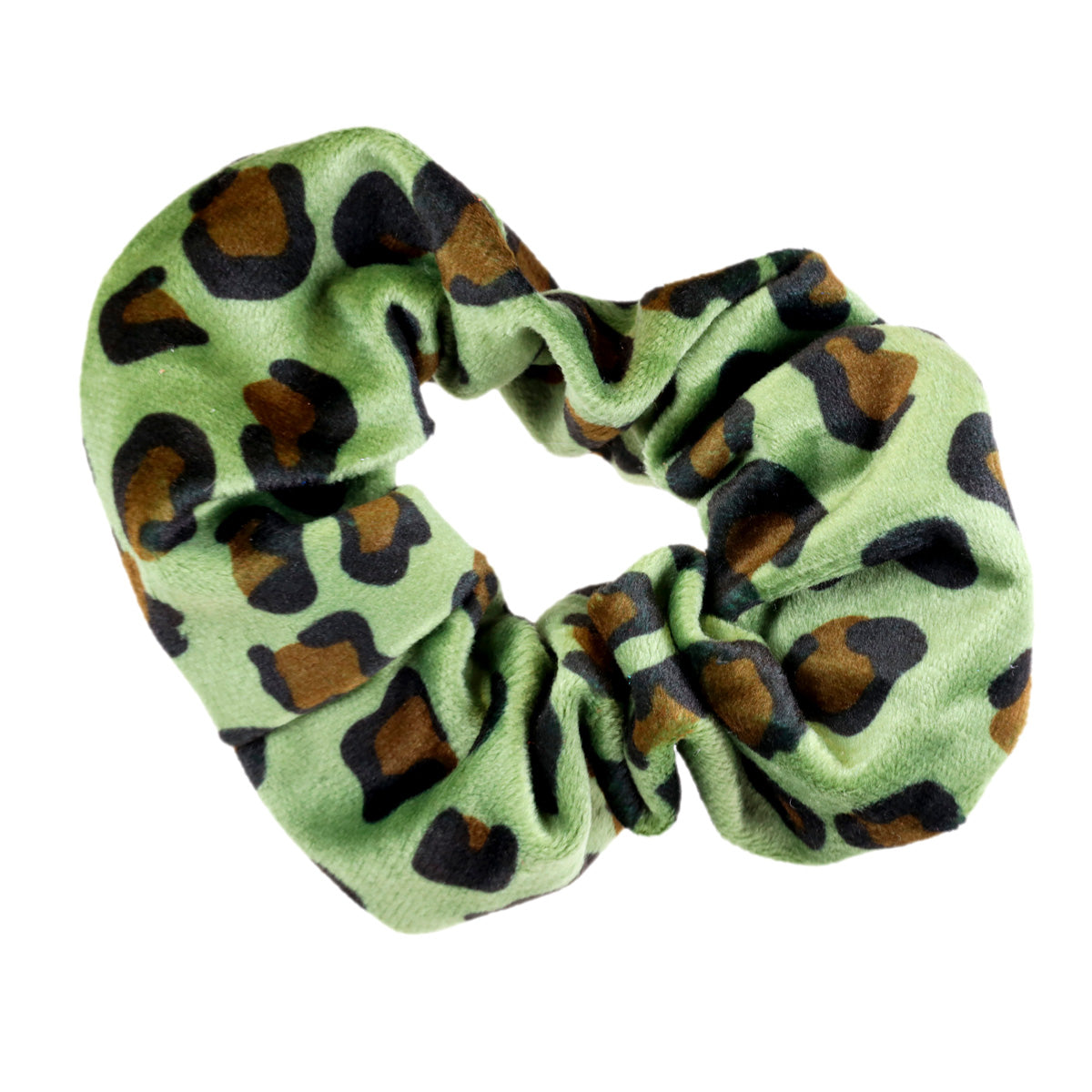 Vihreä eläinkuosi leopardi hiusdonitsi scrunchie 104050007421 | Ninja.fi
