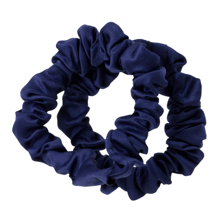 En tunn satinhårslinga scrunchie Ø6cm 2st