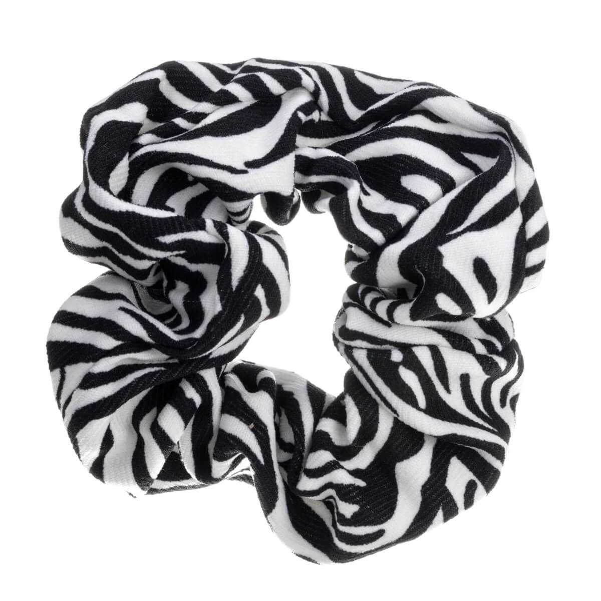 Zebra pattern scrunchie hairpin ø 10cm