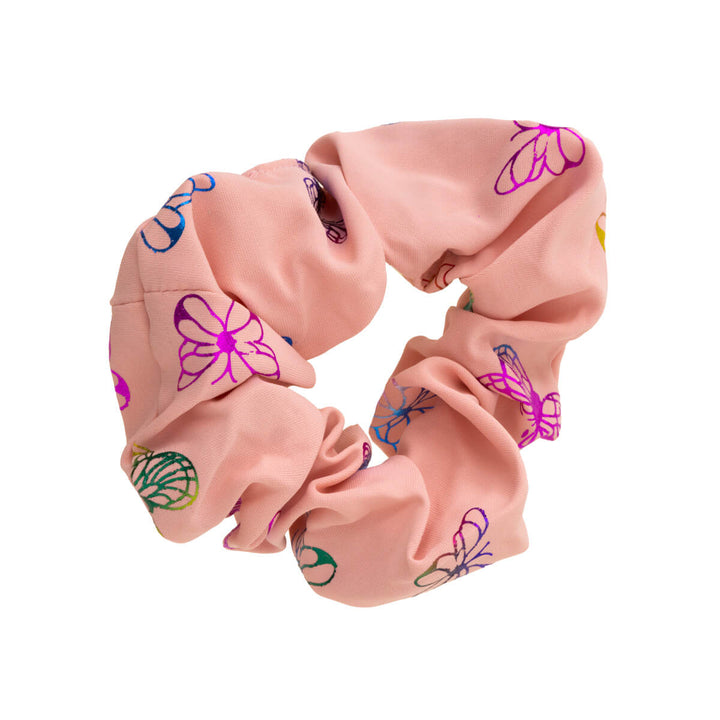 Perhoskuvioitu scrunchie hiusdonitsi ø 10cm