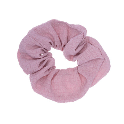 Solid coloured patterned scrunchie hairpin ø 10cm
