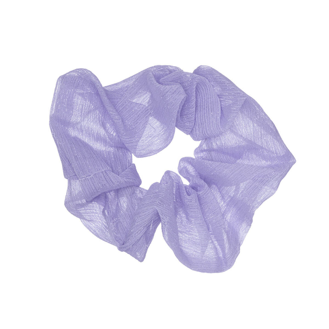 Gnistrande scrunchie hår munk 10cm