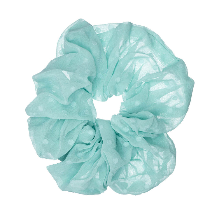 Dotted gauze giant scrunchie hairpin ø 15cm