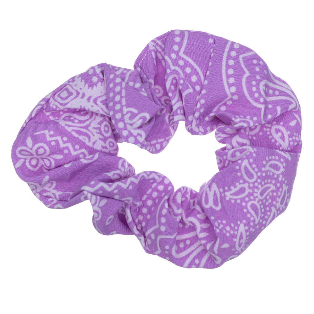 Paisley patterned scrunchie hairpin ø 11cm