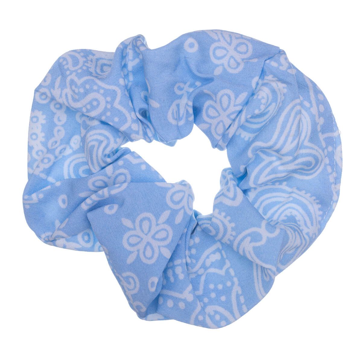 Paisley patterned scrunchie hairpin ø 11cm