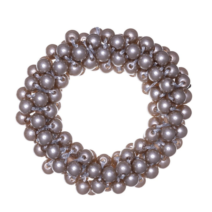 Pärla hårslinga scrunchie ø 6,5cm