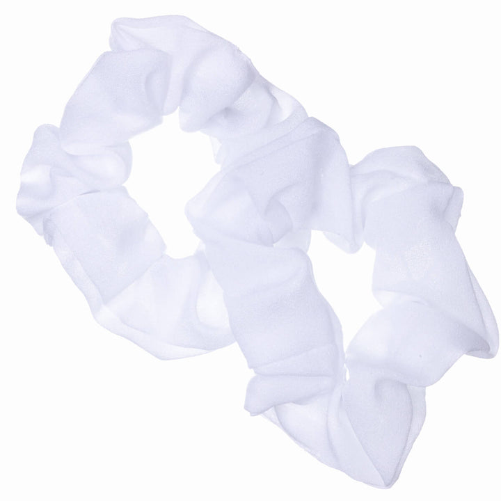 Monokrom liten scrunchie hårnål ø7cm 2st