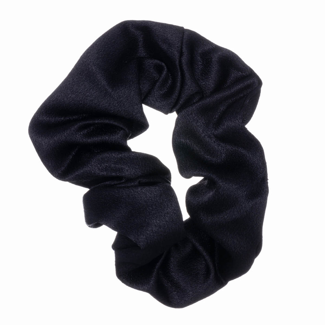 Yksivärinen satiini scrunchie hiusdonitsi ø11cm