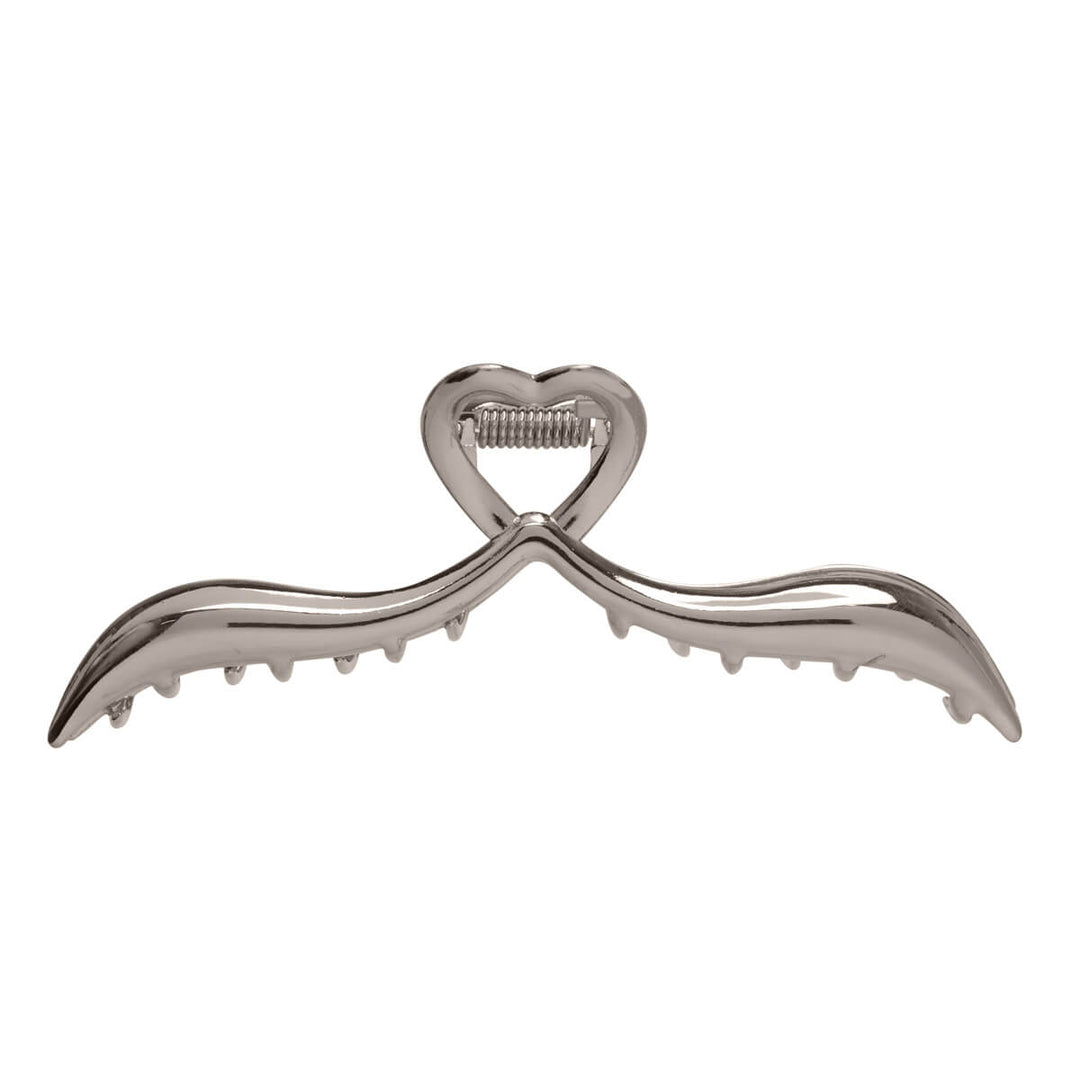 Heart metal shark tooth clip 11,5cm