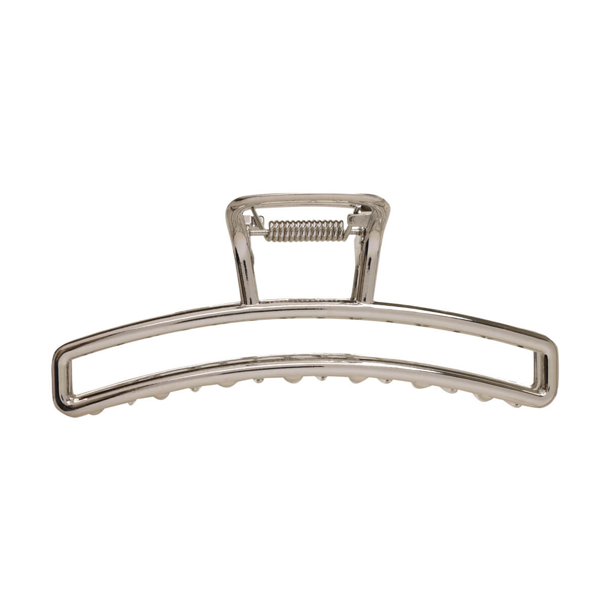 Rectangular metal shark tooth clip 11,2cm