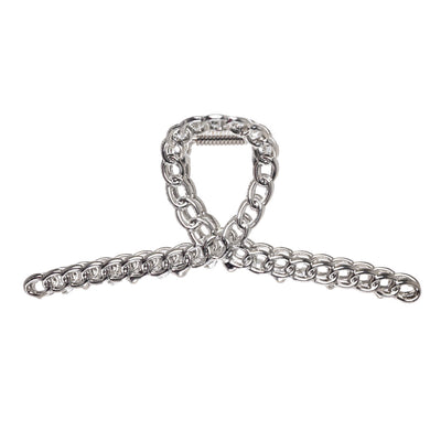 Chain link flat metal shark tooth clip 11,2cm