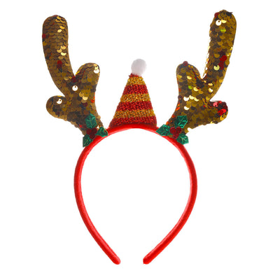 Reindeer horn hairband Christmas collar