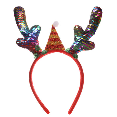 Reindeer horn hairband Christmas collar