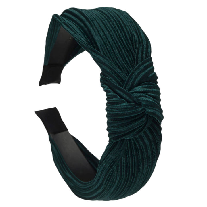 Plised Satin Hair Collar med en knut 2,9 cm