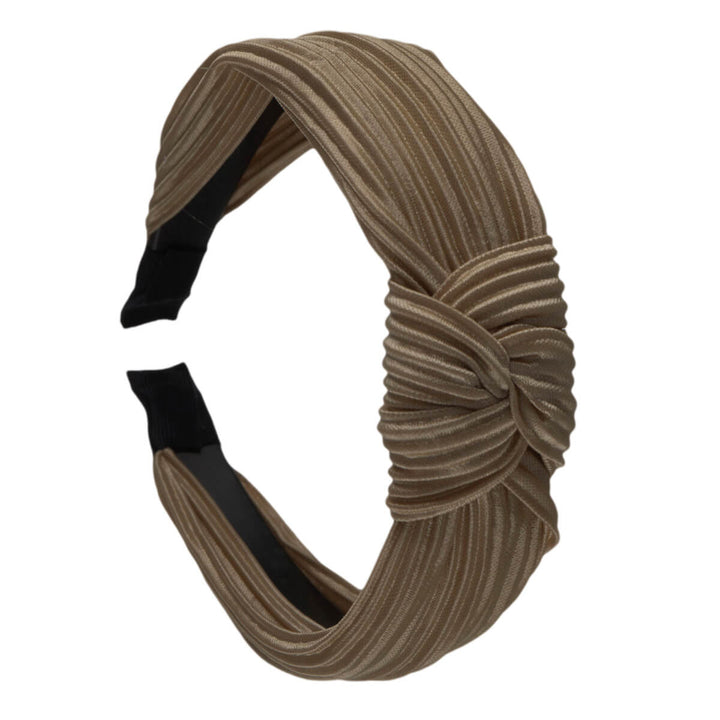 Plised Satin Hair Collar med en knut 2,9 cm