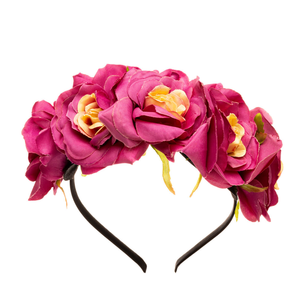 Two-coloured flower hairband flower collar