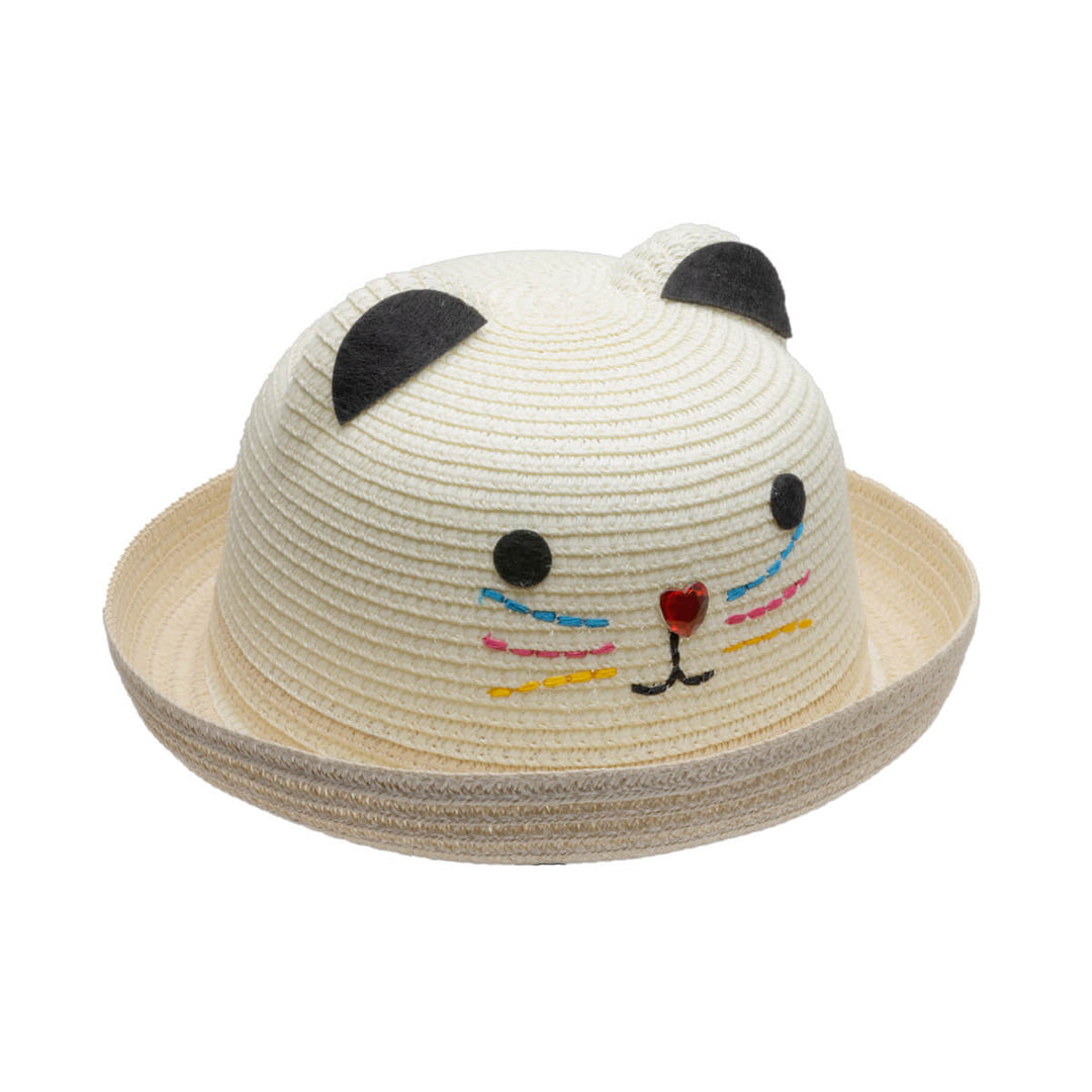 Sommarhatt för barn, kattmössa (100 % papper) – Ninja.fi