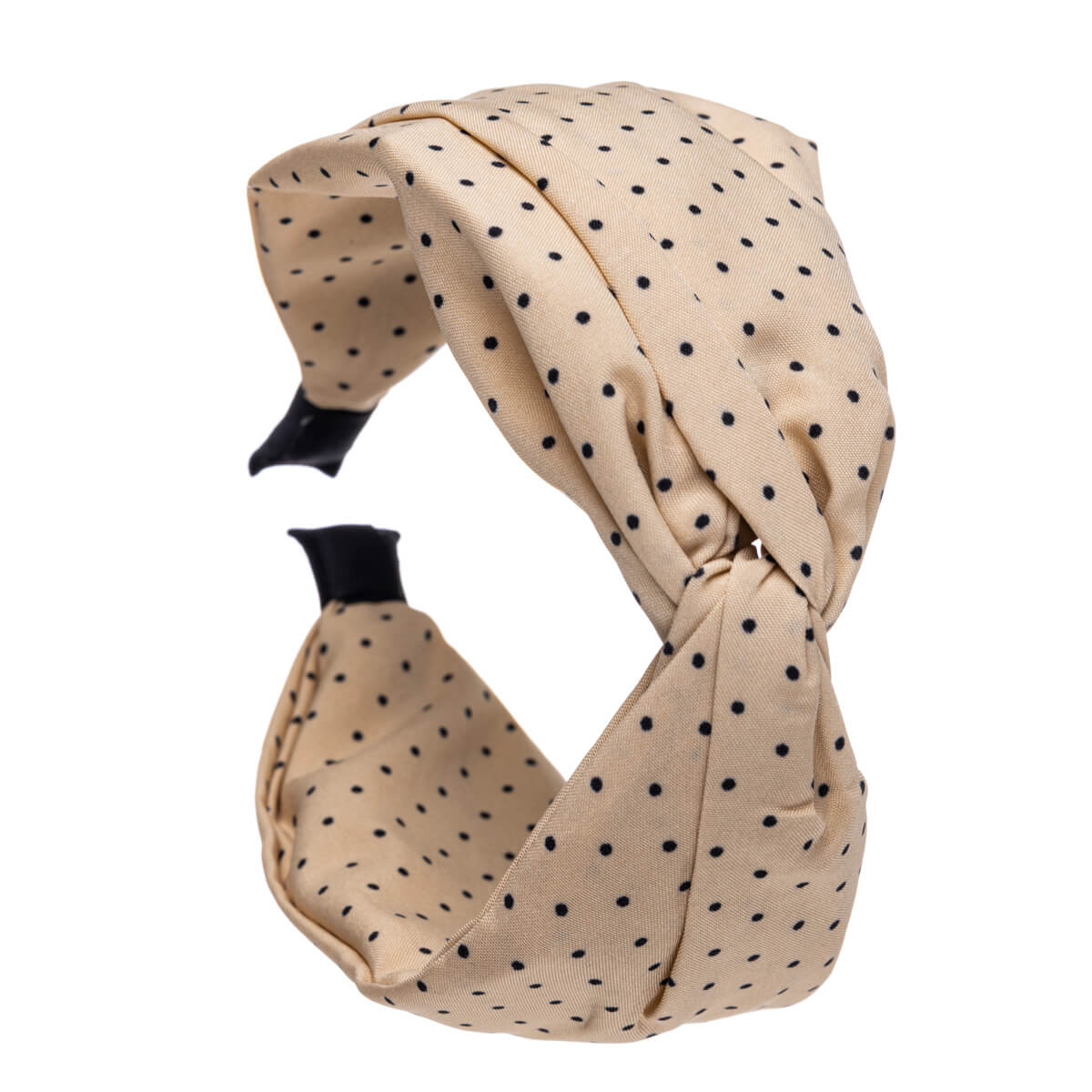 Wide spotted hair collar 6,5cm