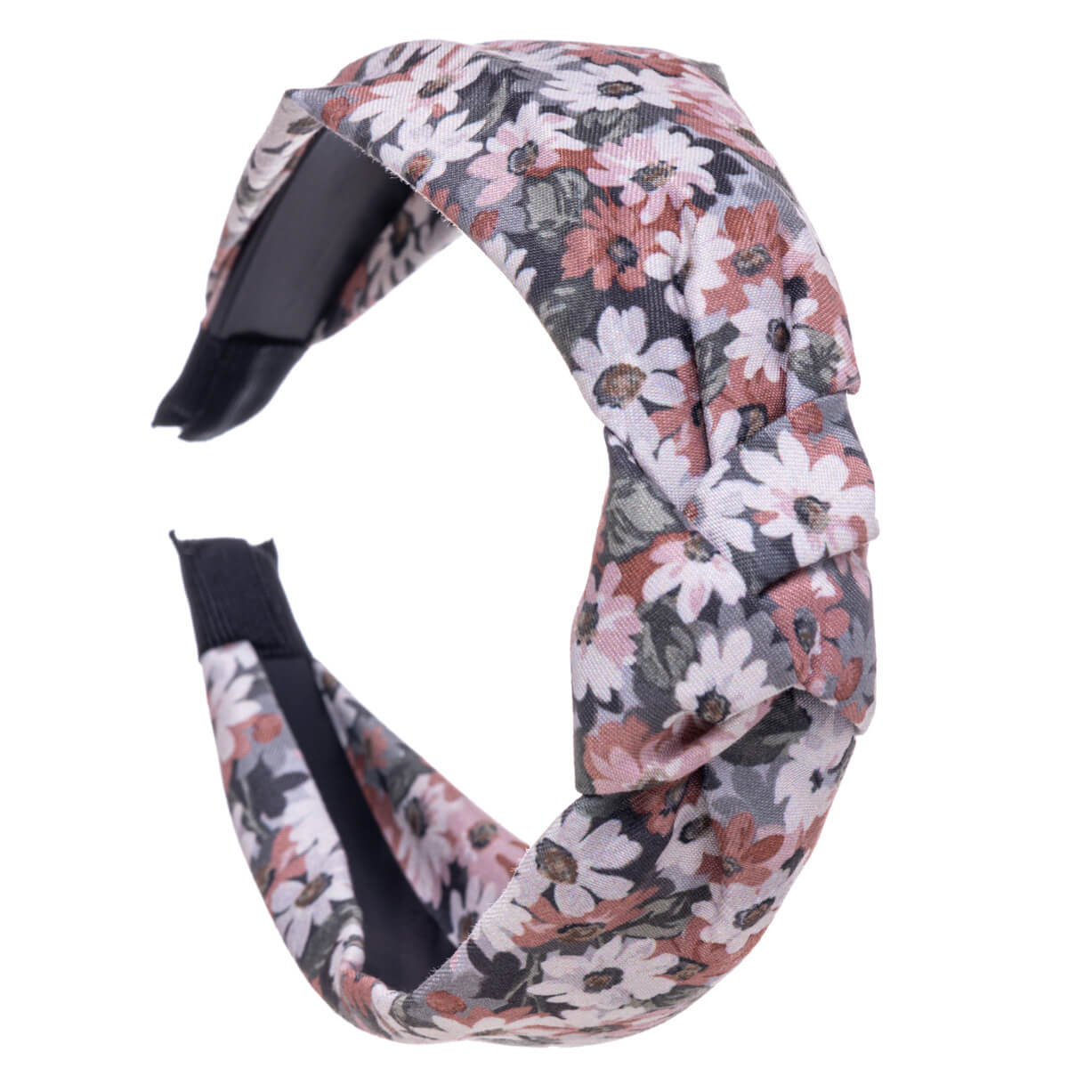 Floral hairband with knot 2,9cm