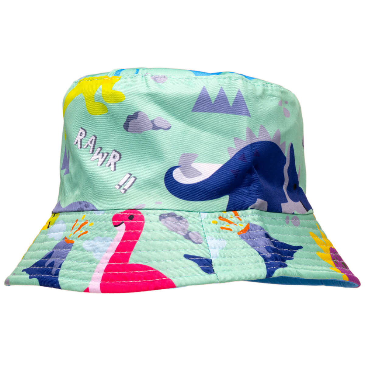 Dinosaurus children's fishing hat reversible