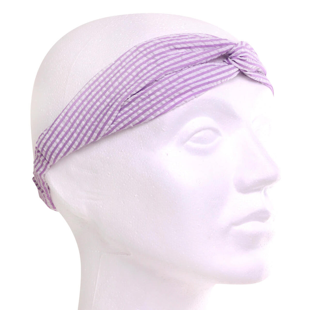 Raidallinen kankainen joustava hiuspanta