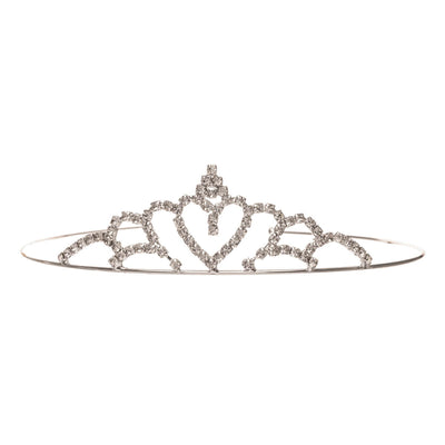 Glass stone tiara hairstyle hair clip